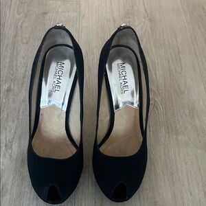 Michael Kors Black Peep Toe Women's Shoes